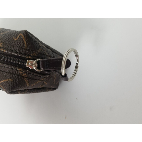 Satchi House Keychain Pouch Mini Bag PVC leather coin purse monogram logo wallet - Picture 5 of 6